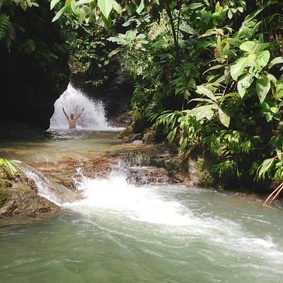 Ebano Waterfalls located in the Reserve's heart