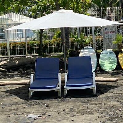 after the surf lessons relax in our beach chairs, they are free for your lesson.