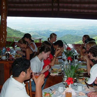 Lunch after the tour with amazing view..