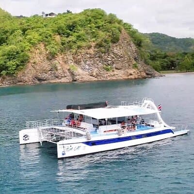 Flamingo Family Fun Catamaran Snorkel:Comfortable shaded seating photo 5