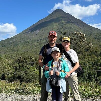 Tourists enjoying hanging bridges tour.