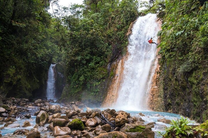 Ultimate Blue Falls Canyoning Adventure: 3 Rappels & Hidden Pools